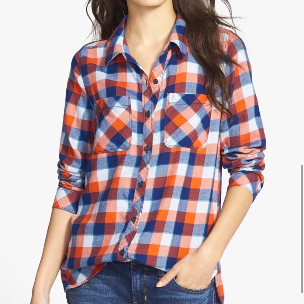 Treasure & Bond Plaid Flannel Shirt